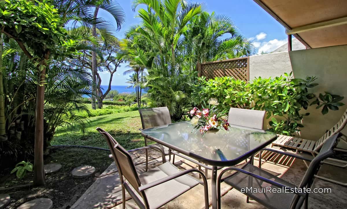 Ocean view ground floor unit at Maui Kamaole