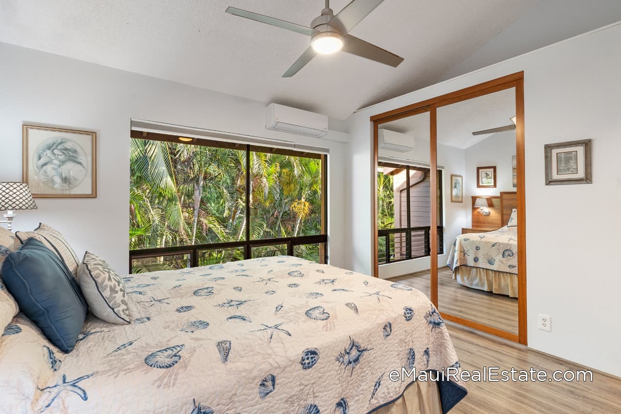 Garden view bedroom at Haleakala Gardens