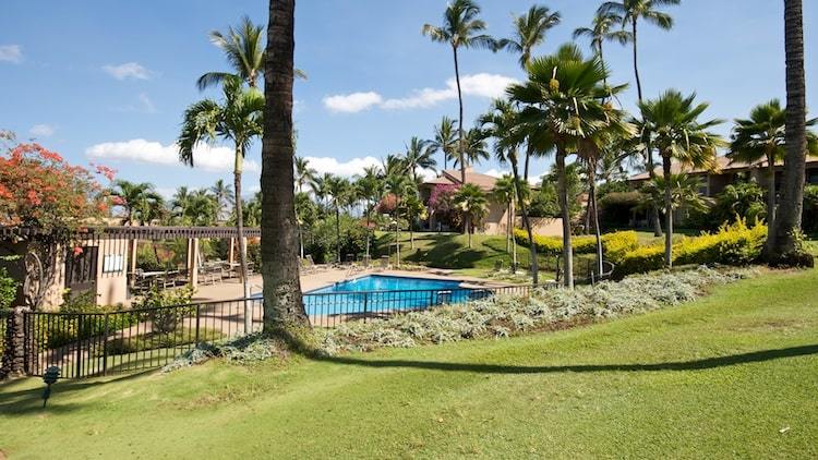 Inground pool on Wailea Ekahi property