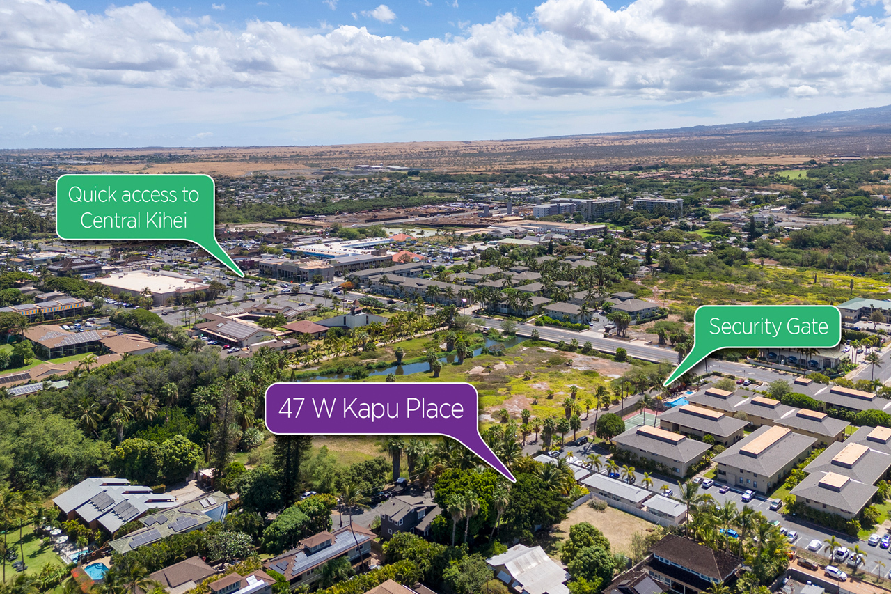 Quick access to central Kihei: 